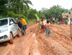 Dinas BMBK Provinsi Lampung Tinjau Langsung Jalan Rusak Viral di Medsos Beberapa Waktu Lalu