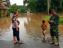 Hujan Deras Guyur Way Kanan, Camat Negeri Agung Tinjau Pemukiman yang Terendam Banjir