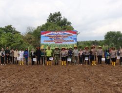 Polres Bengkulu Utara menggelar Zoom Meeting dan Tanam Raya Jagung Serentak Kuartal I Dukung Ketahanan Pangan Nasional