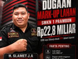 GRIB Jaya Sidoarjo Soroti Dugaan Penyimpangan Pengadaan Lahan SMKN 1 Prambon